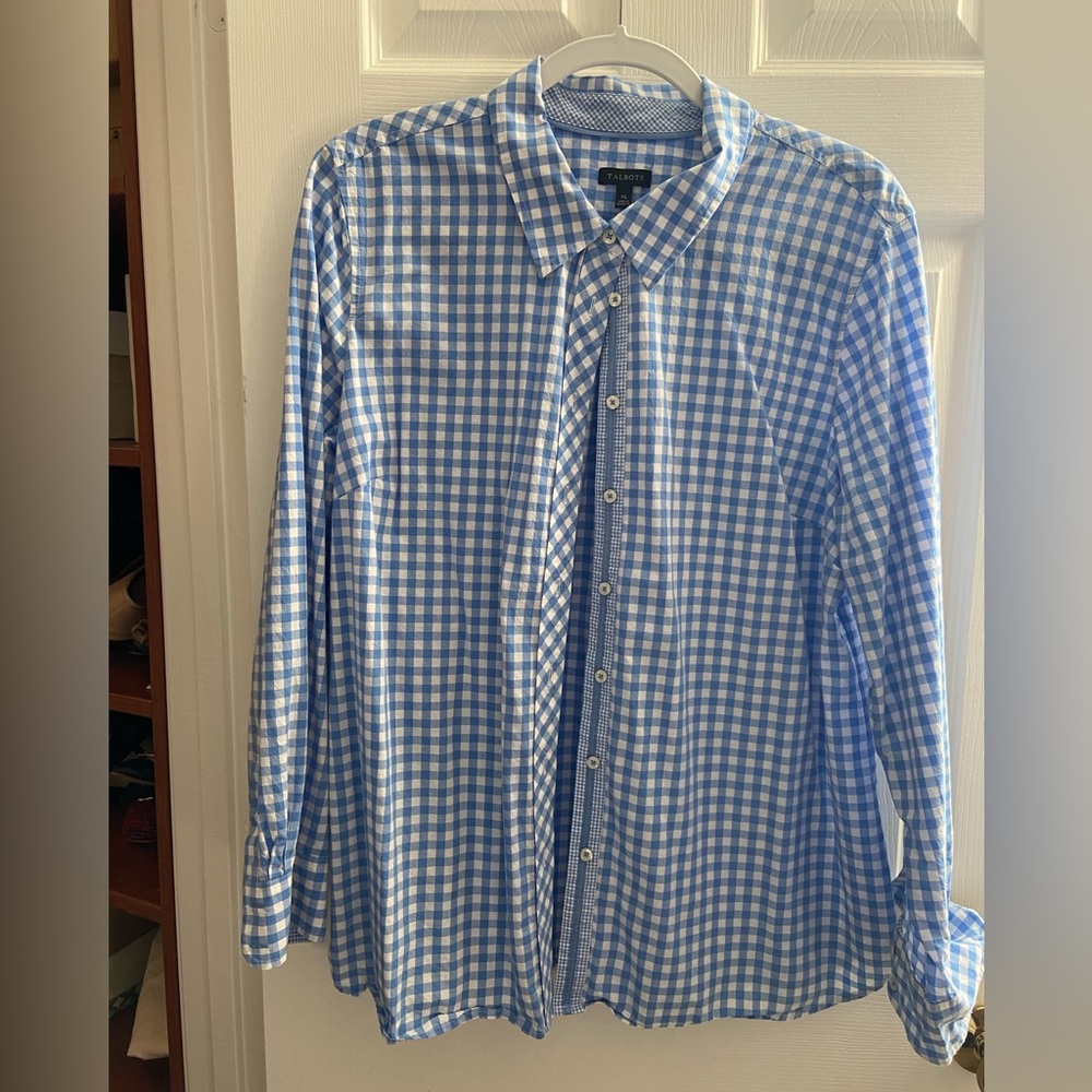 Talbots womens button down shirt